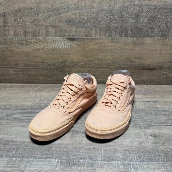 Vans Old Skool Peach Monochrome Canvas Sneakers Women's Size 8 - Picture 1 of 7